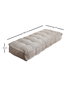 Atelier Del Sofa Cojín Boho Dokuma Gris Tela Teddy 180x22x68 cm